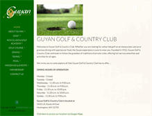 Tablet Screenshot of guyangolfandcountryclub.com